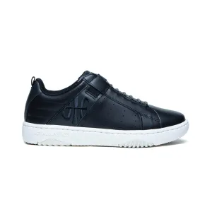 Men's Icon 2.0 Black Logo Leather Sneakers 06514-999