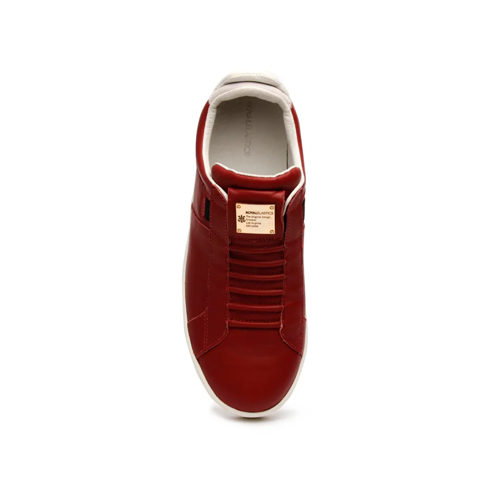 Men's Icon SBI Wine Red Leather Sneakers 02584-110