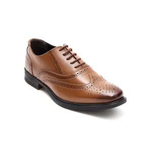 Mens Leather Formal Comfort Shoes-30817_Tan