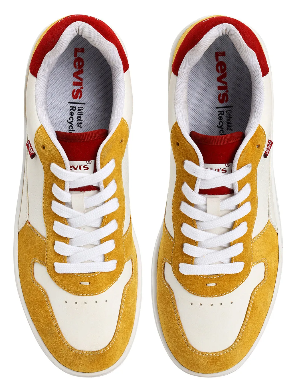 Men's Mustard Colorblock Sneakers