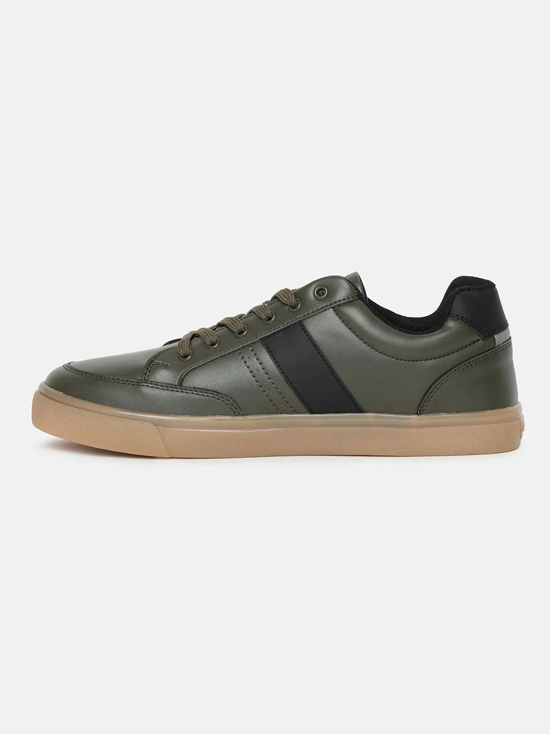 Men's Olive Colorblock Shoes