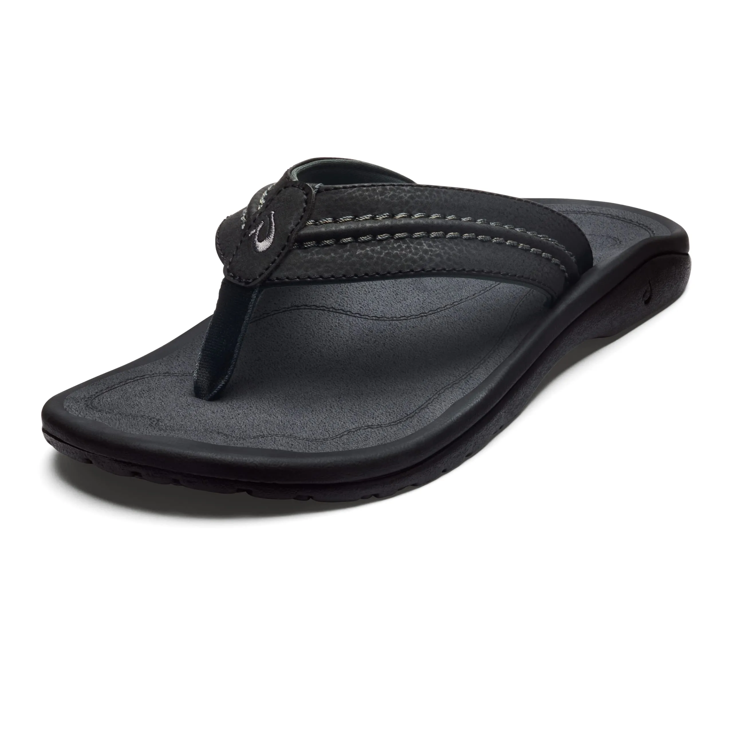 Men's Shoes OluKai HOKUA Water Resistant Flip Flop Sandals 10161-4042 BLACK