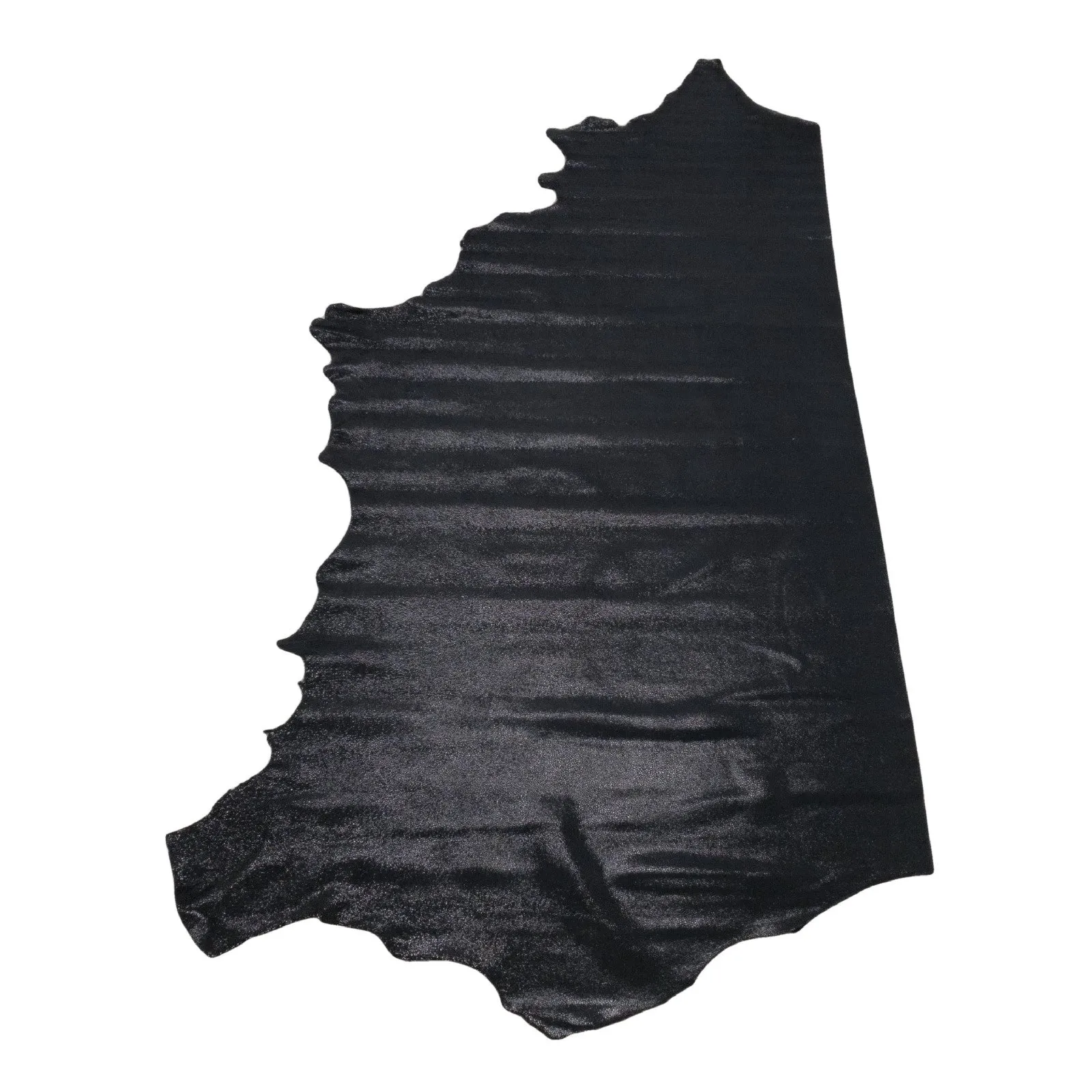 Metallic Black Sizzling Stingray 2-3 oz Cow Hides