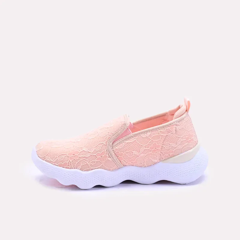 Millicent Peach Slip On Sneakers 0440734