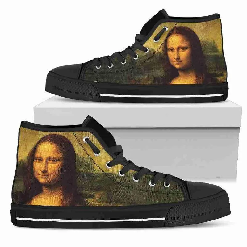 Mona Lisa - Men's High Top Shoes