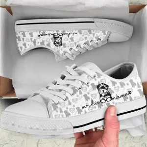 Morkie Low Top Shoes - Dog Walking Shoes Men Women, Dog Printed Shoes, Canvas Shoes For Men, Women