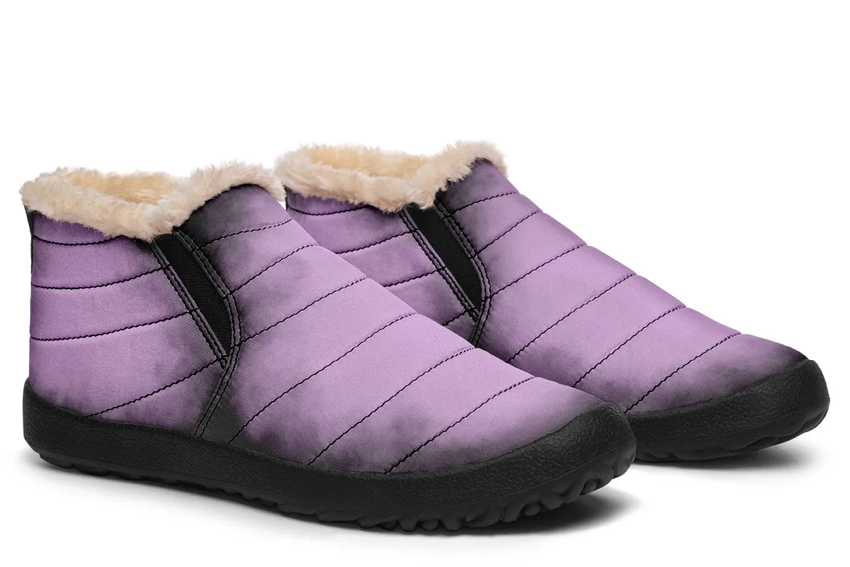 Mystic Dusk Winter Sneakers - Warm & Easy Slip-On Shoes Lined with Vegan Wool with Anti-Slip Soles