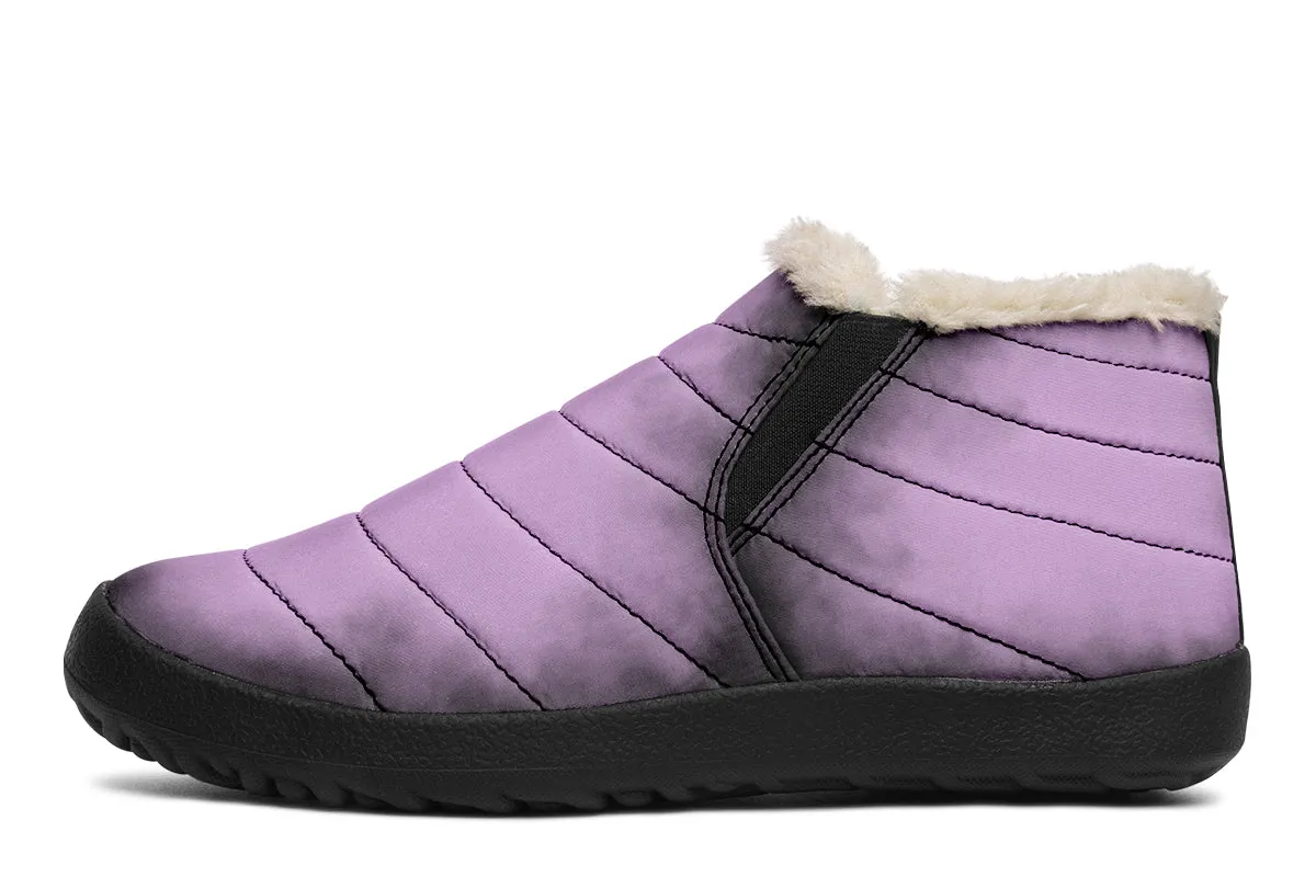 Mystic Dusk Winter Sneakers - Warm & Easy Slip-On Shoes Lined with Vegan Wool with Anti-Slip Soles