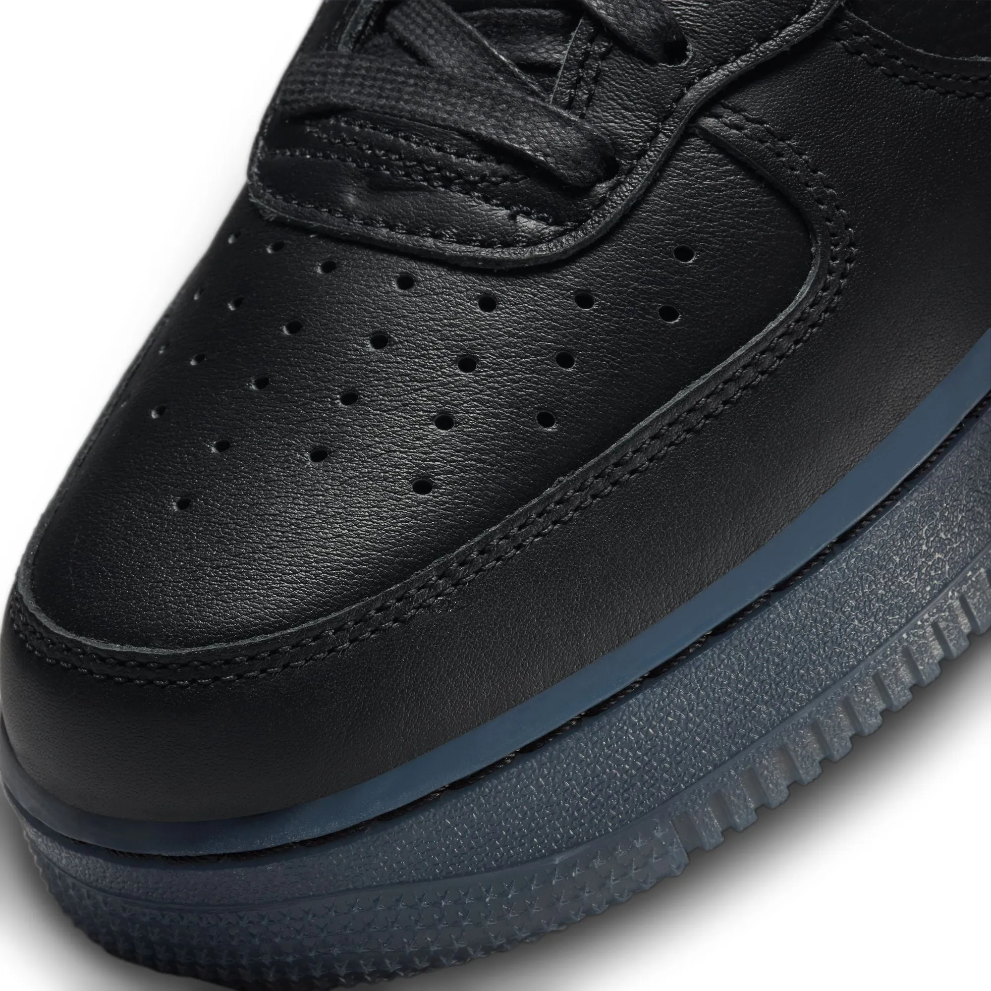 Nike Air Force 1 Mid PRM (Black/Metallic-Silver)