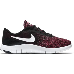 Nike Black/White/Racer Pink Flex Contact Youth Sneaker