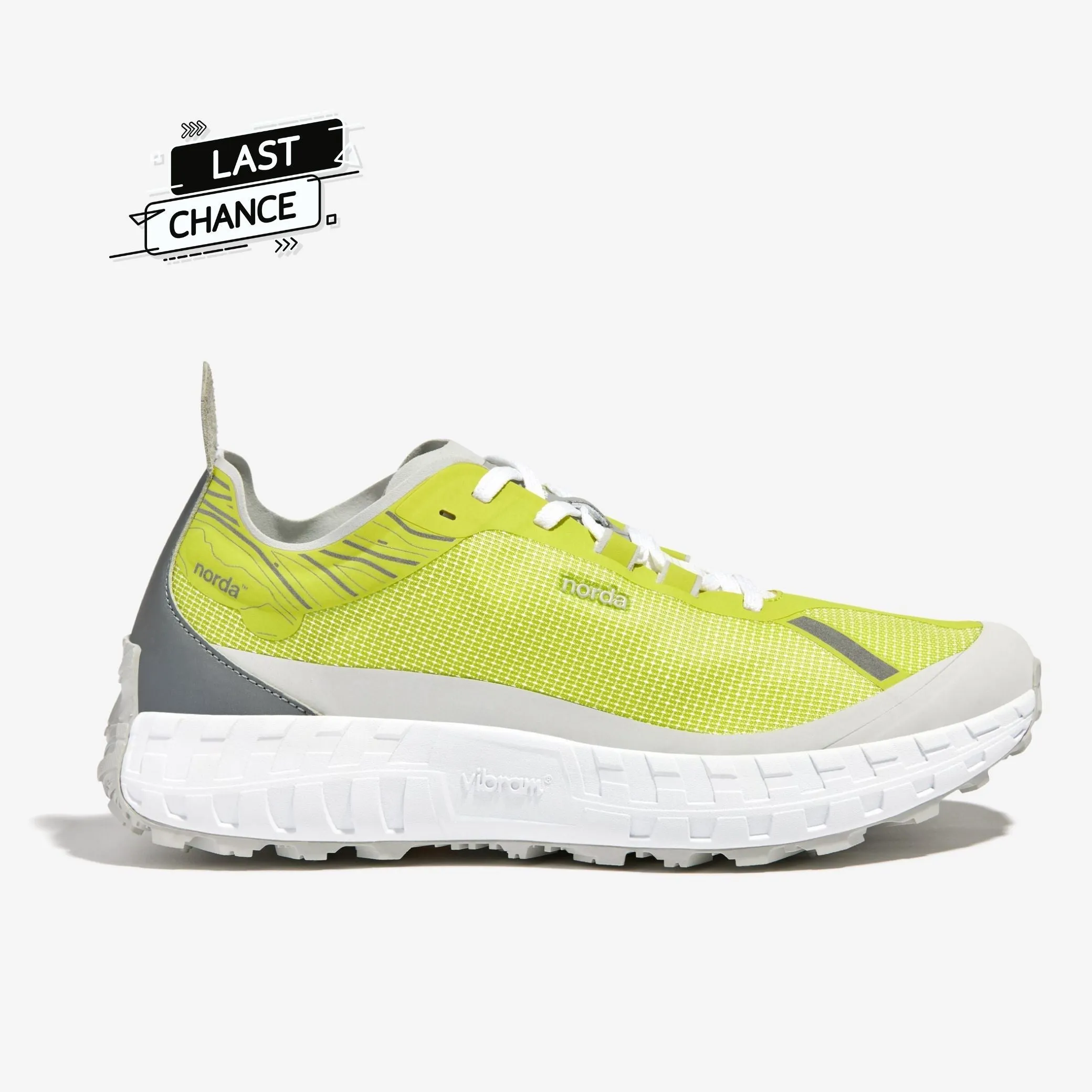 Norda 001 Trail Running Shoe (Sulphur Lime/Grey)