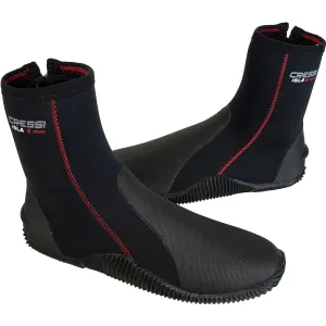 Open Box Cressi 5mm ISLA W/SOLE Boots BLACK / RED - 6