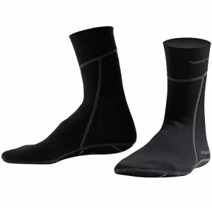 Open Box ScubaPro Hybrid Socks with Non - slip Sole - Black - XXSmall