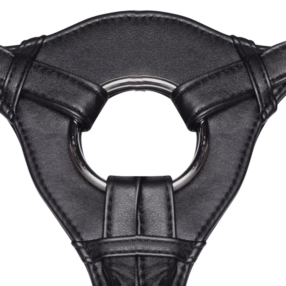 Patent Leather Strap-on Harness