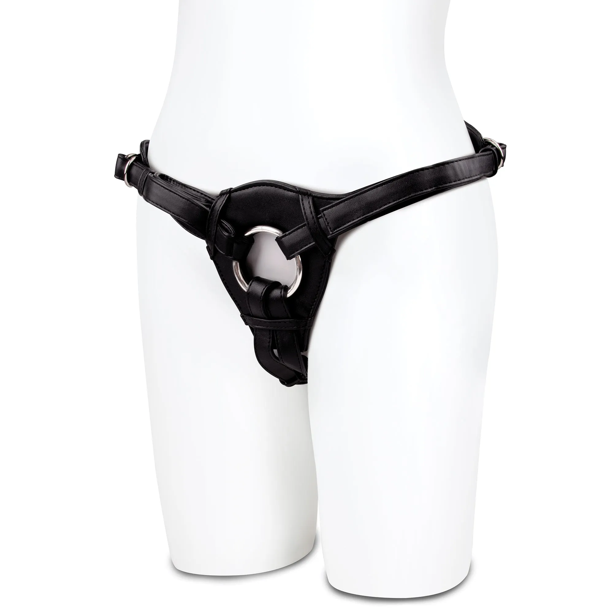 Patent Leather Strap-on Harness