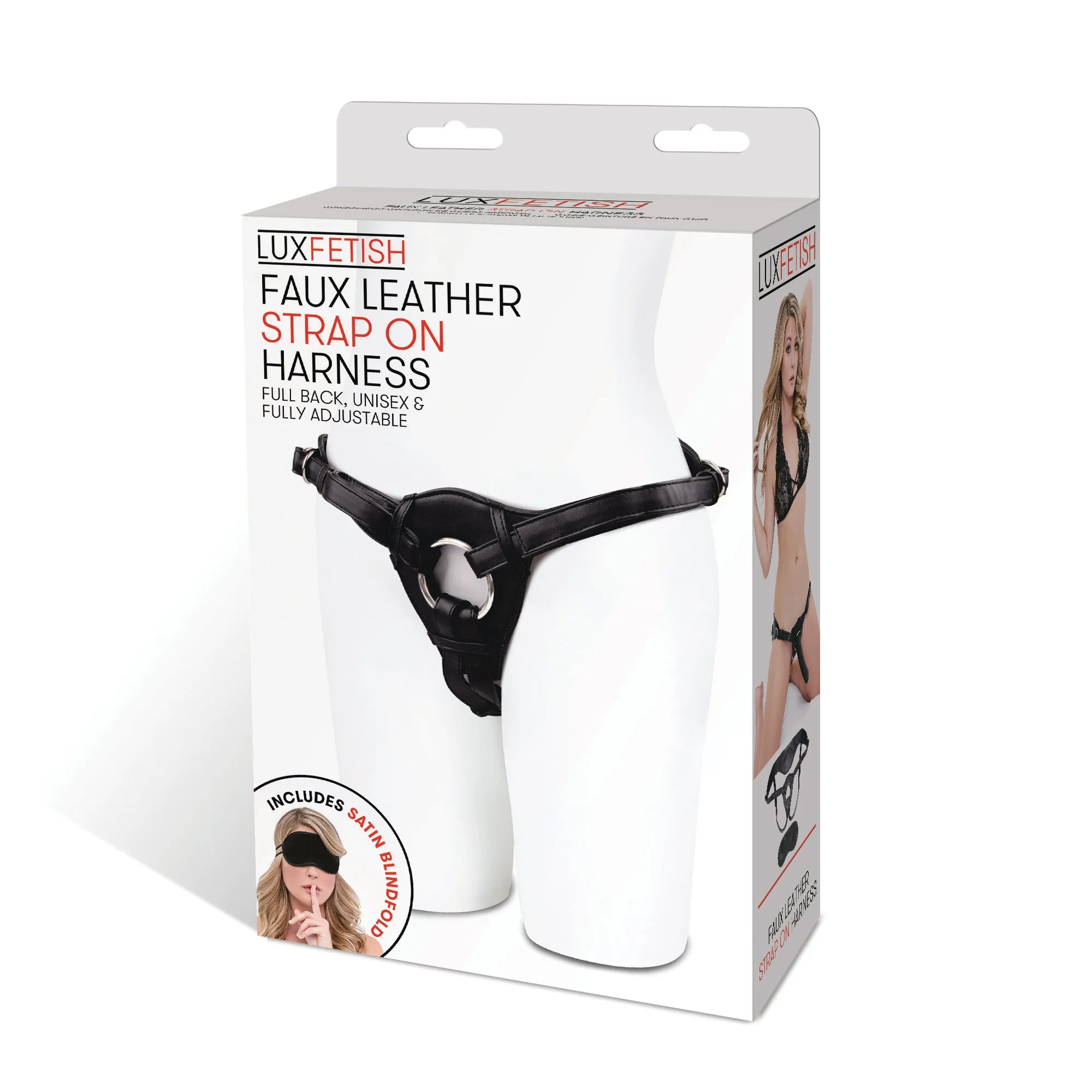 Patent Leather Strap-on Harness