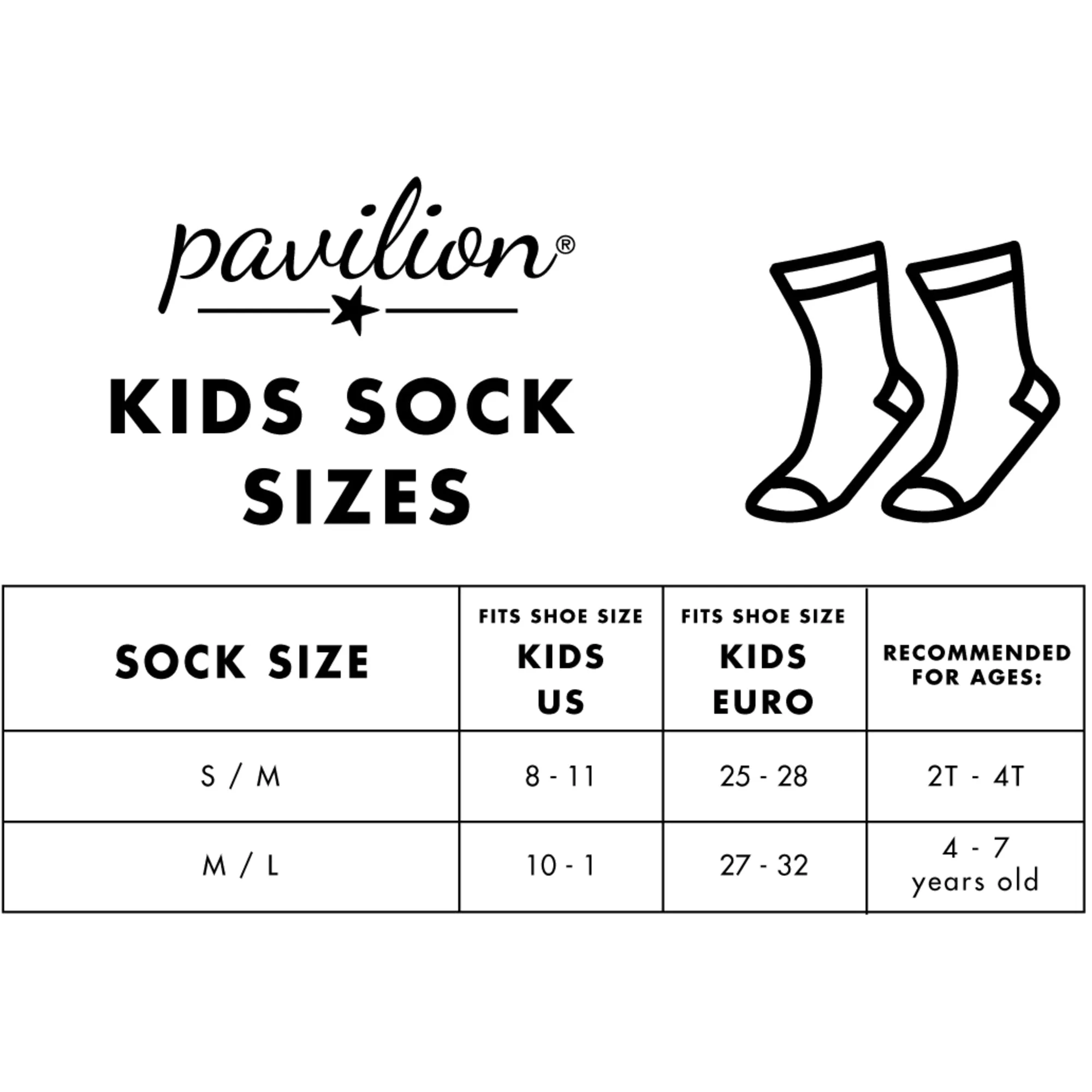 PB & J S/M Youth Cotton Blend Crew Socks