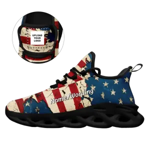 Personalized Patriotic Sneakers, Custom USA Flag Shoes, Pride Shoes For Men and Women,PC-MS-23020107