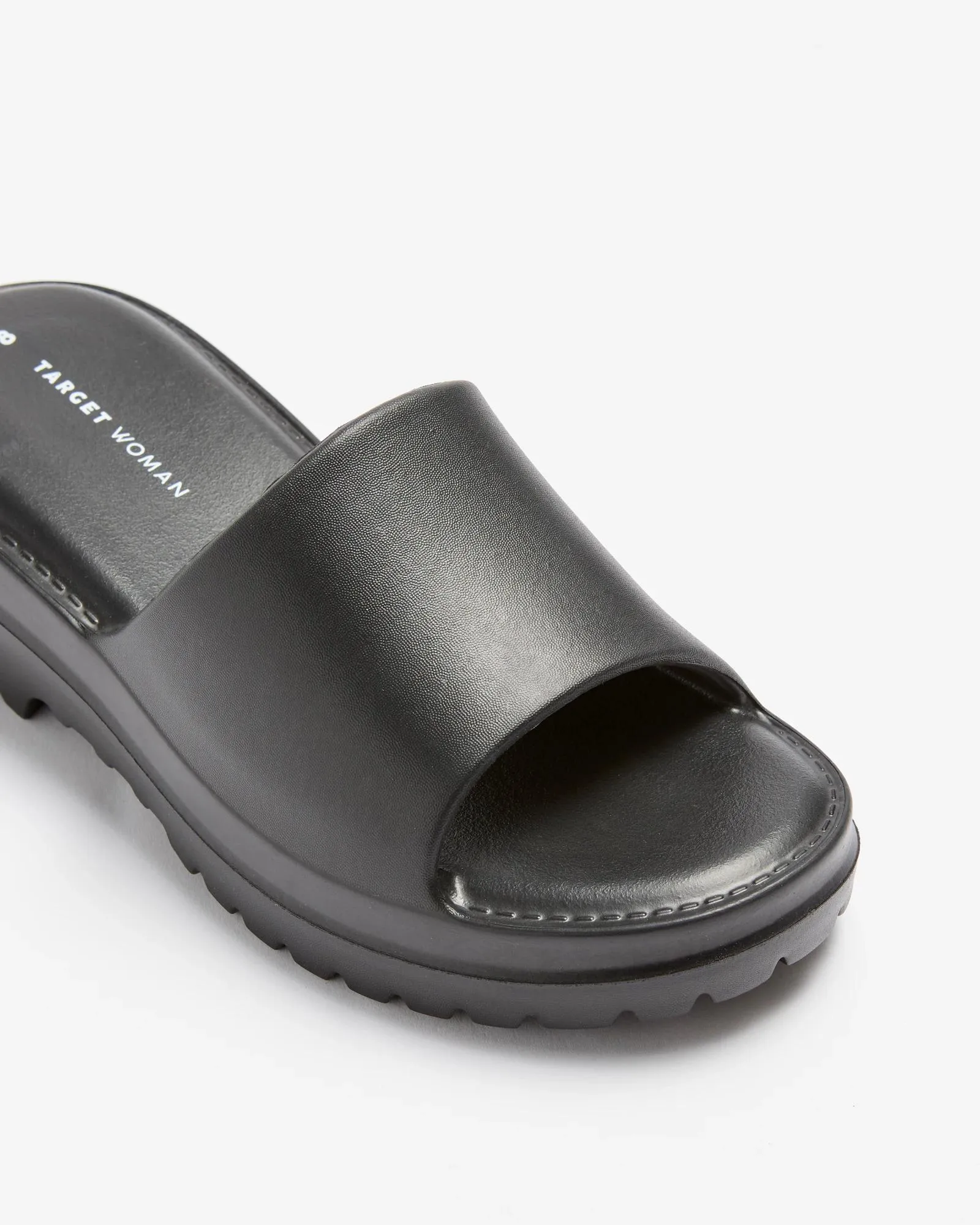 popular  Womens Heeled EVA Funky Slide - Black