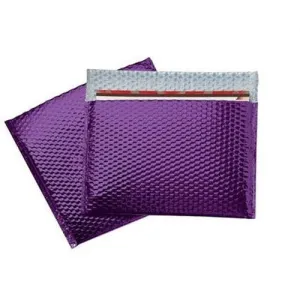 Purple	 Metallic Color Bubble Mailer - 	13.75 X 11	 - 	50	/CS