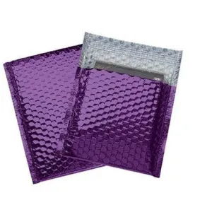 Purple	 Metallic Color Bubble Mailer - 	7 X 6.75	 - 	250	/CS