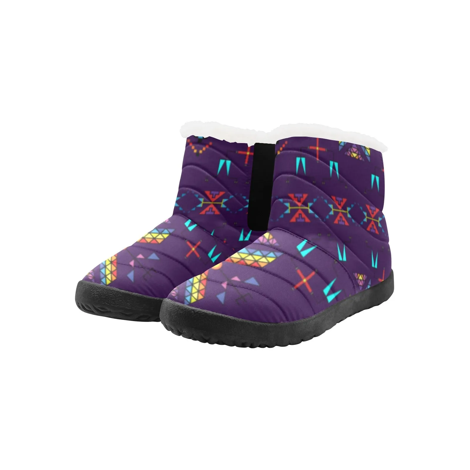 Rainy Chief Rainbow Dark Purple Women's Padded Winter Boot