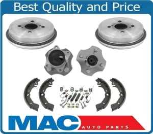 REAR Hub and Bearing Hub Assembly NO ABS Drums Shoes 6pc for Toyota Echo 00-05