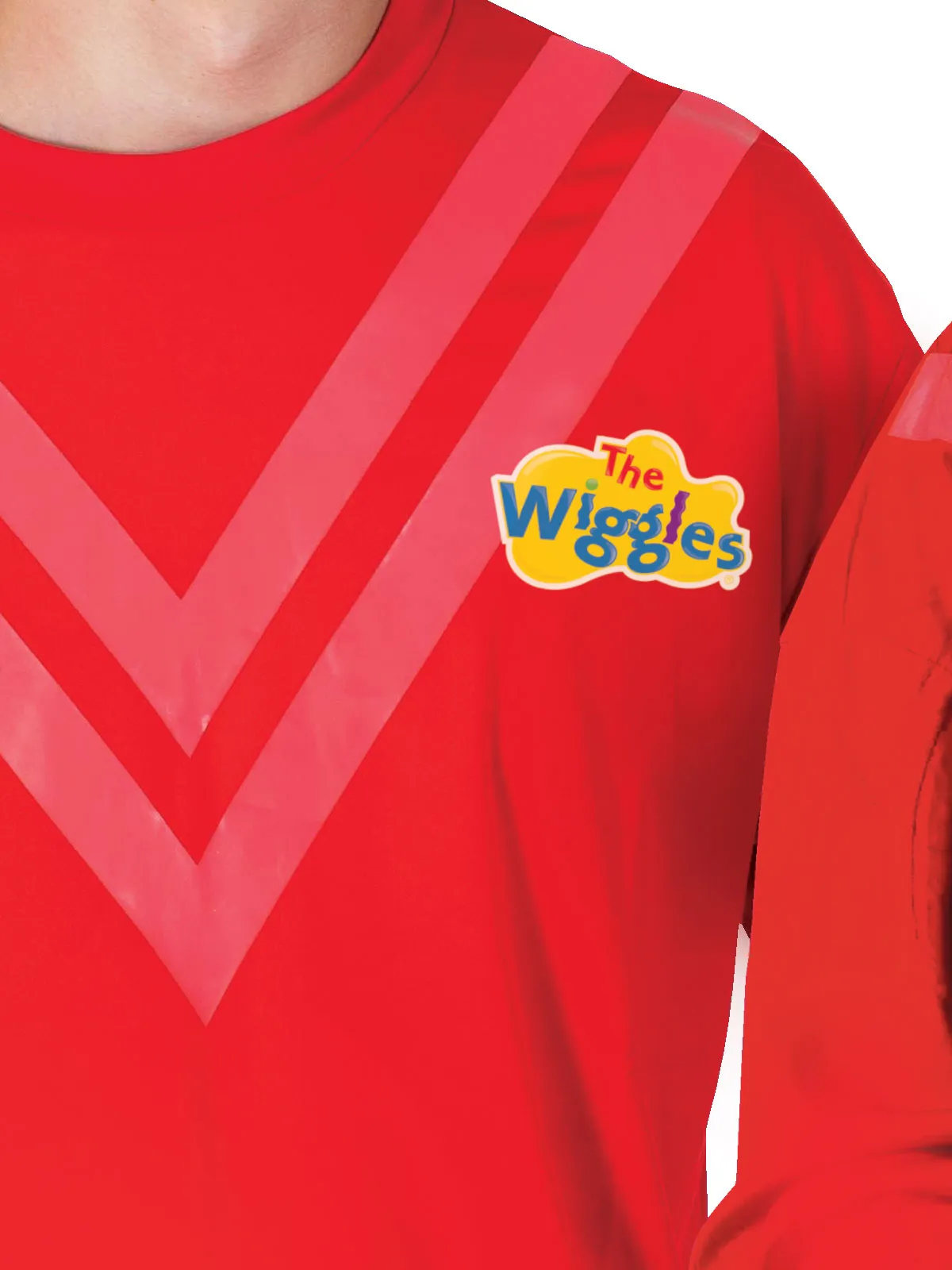 RED WIGGLE COSTUME TOP, ADULT