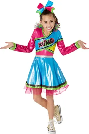 Rubie's Child's XOMG POP! Cheerleader Costume Dress and Bow, As Shown, Small