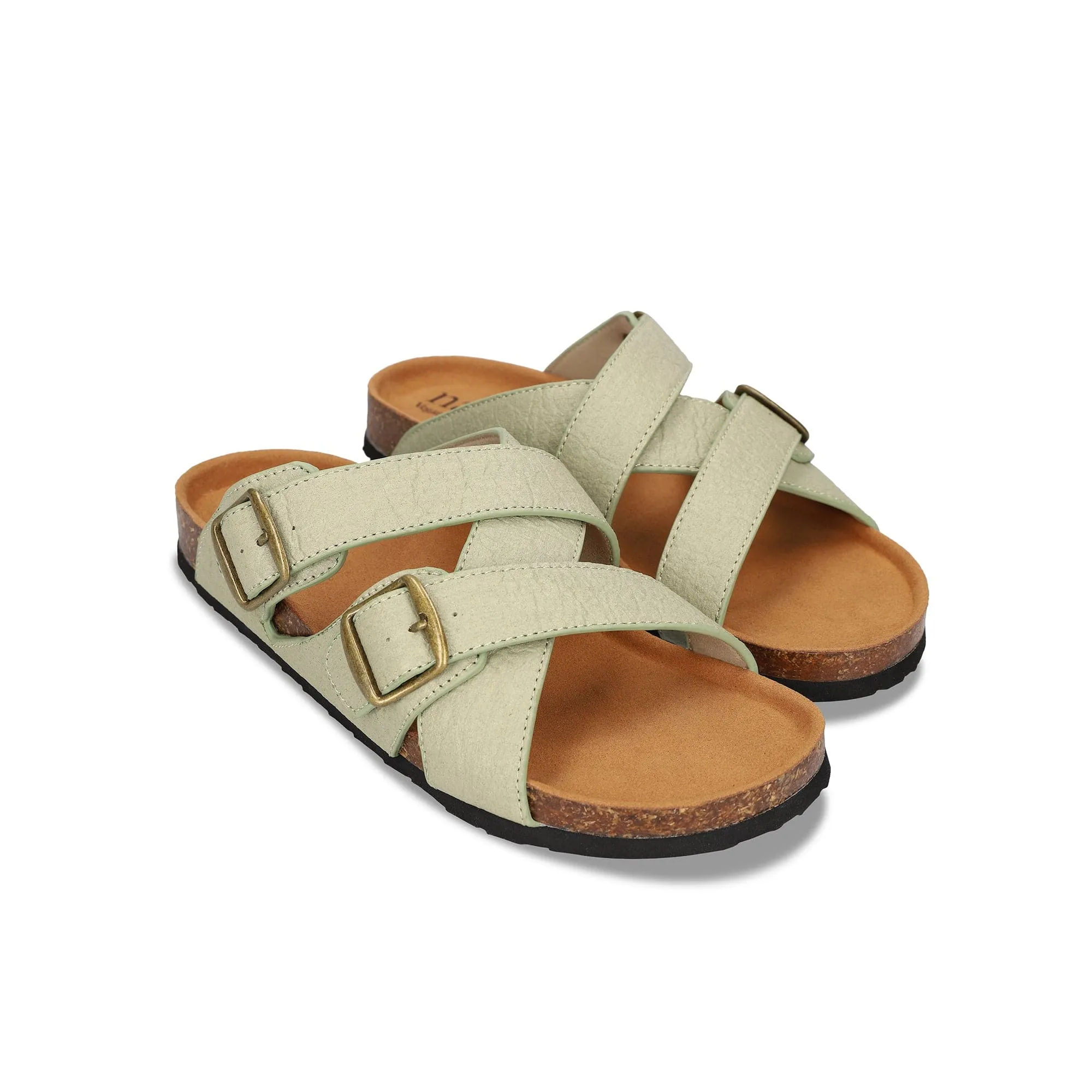 Samet Unisex Piñatex Vegan Leather Sandals | Green