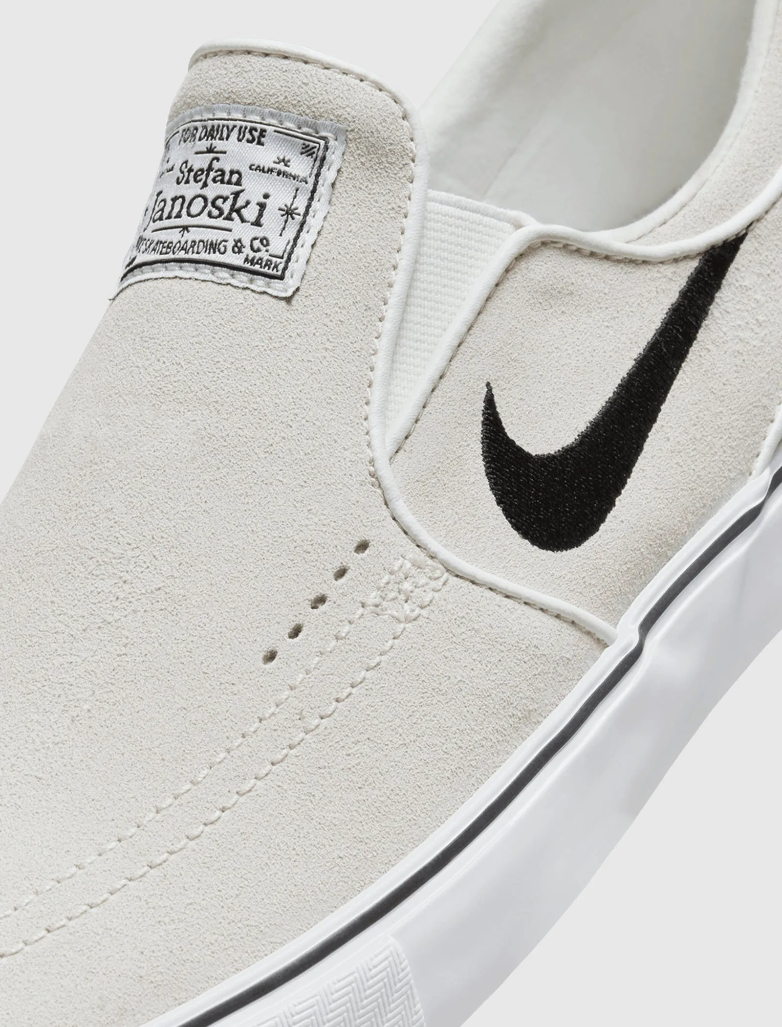 SB JANOSKI  SLIP "WHITE/BLACK"