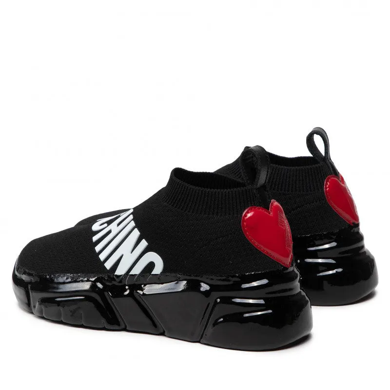 Scarpe Donna LOVE MOSCHINO Sneakers Slip On a Calzino Basso colore Nero