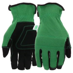 Scotts SC86157GR-M Breathable, High-Dexterity, Slip-On Padded Knuckle Work Gloves, Unisex, M, Reinforced Thumb, Green :PR: QUANTITY: 1