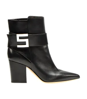 Sergio Logomaniac Booties Black