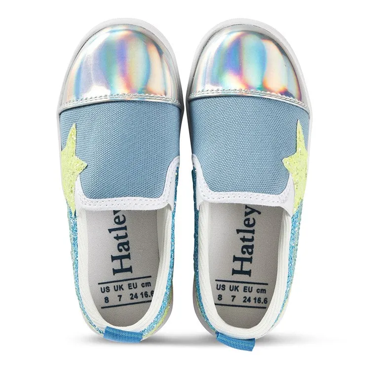 Shooting Star Slip On Sneaker - Light Blue