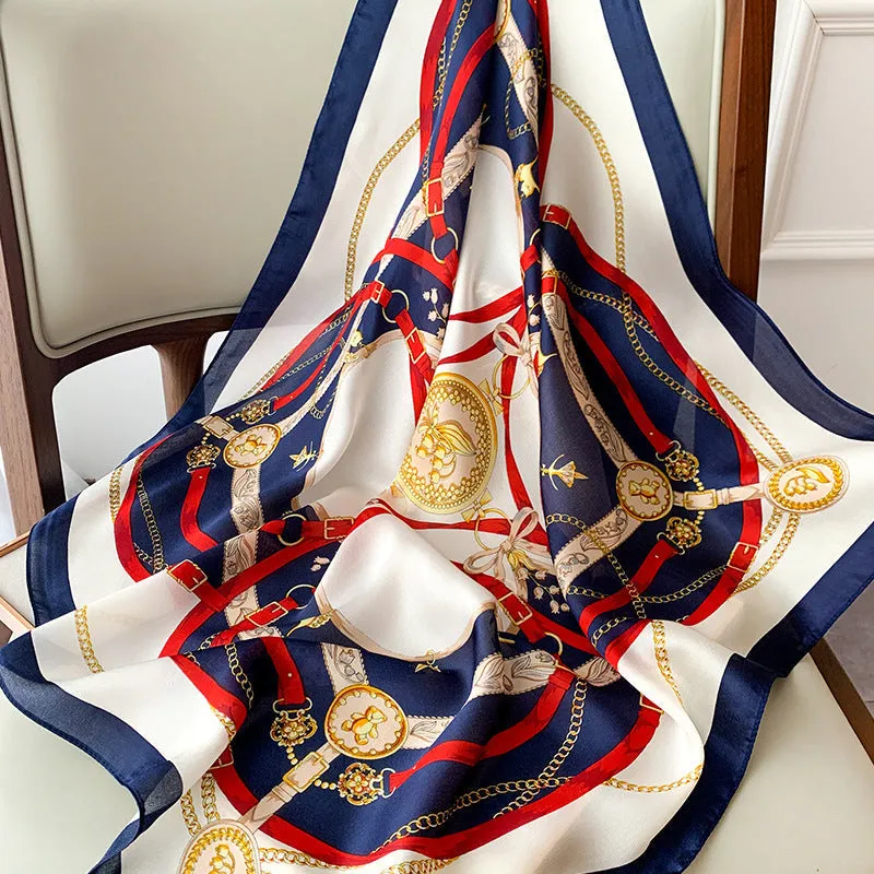 Silk Scarf -Small Square Scarf - Silk Scarf