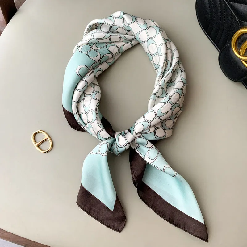 Silk Scarf -Small Square Scarf - Silk Scarf