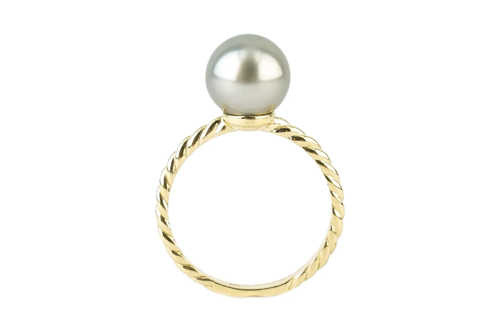 Silvery Glow Tahitian Pearl Ring