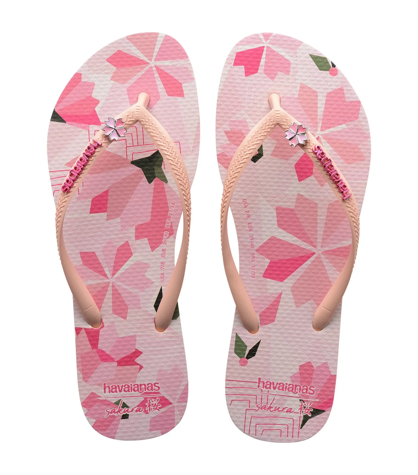 Slim Sakura Flip Flops Ballet Rose