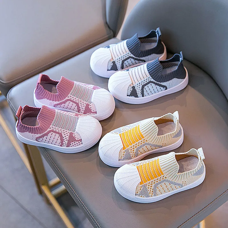 Slip-on sneakers for active children - light and comfortable