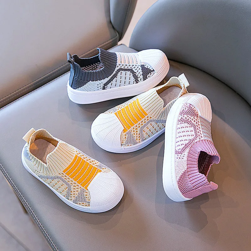 Slip-on sneakers for active children - light and comfortable