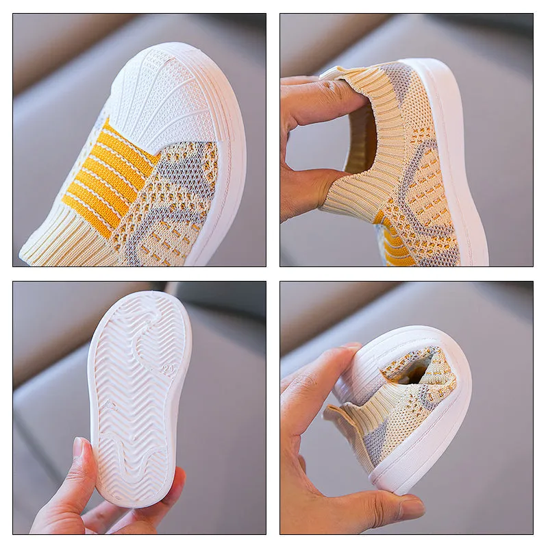 Slip-on sneakers for active children - light and comfortable