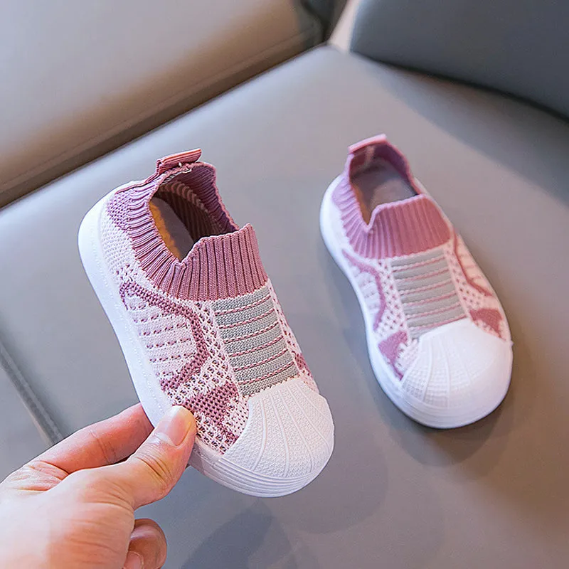 Slip-on sneakers for active children - light and comfortable