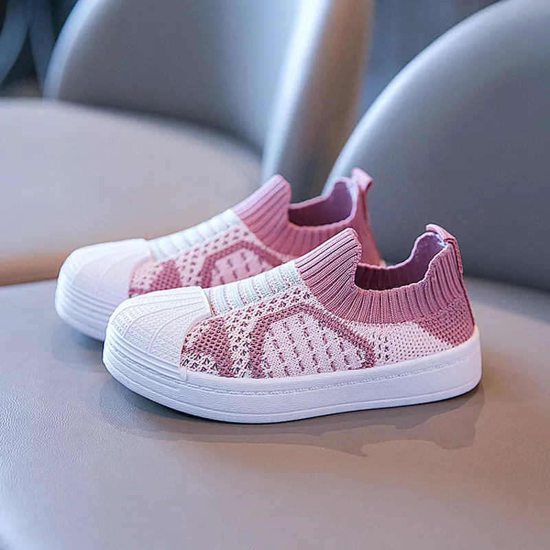 Slip-on sneakers for active children - light and comfortable