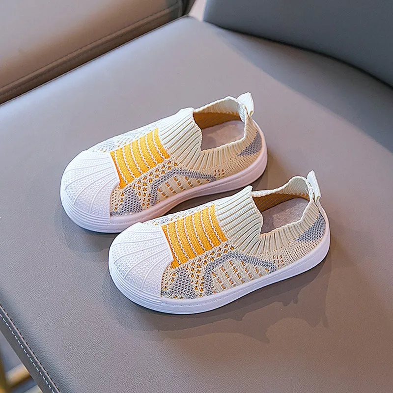 Slip-on sneakers for active children - light and comfortable