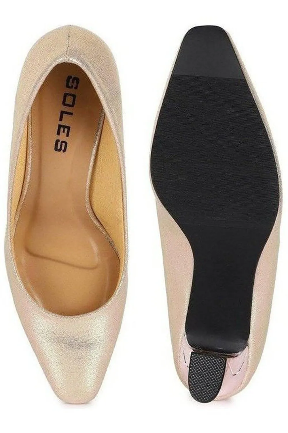 SOLES Gold Close Shoes - Chic & Trendy Footwear