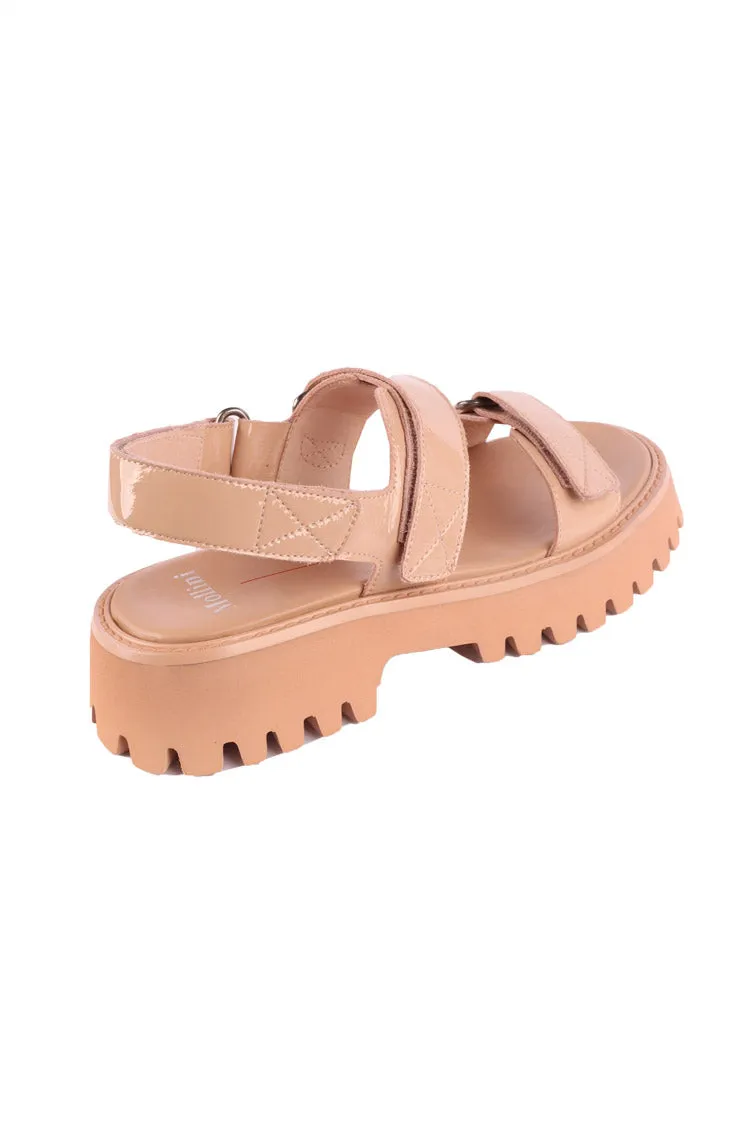 Start Patent Leather Sandals in Nude | FINAL SALE