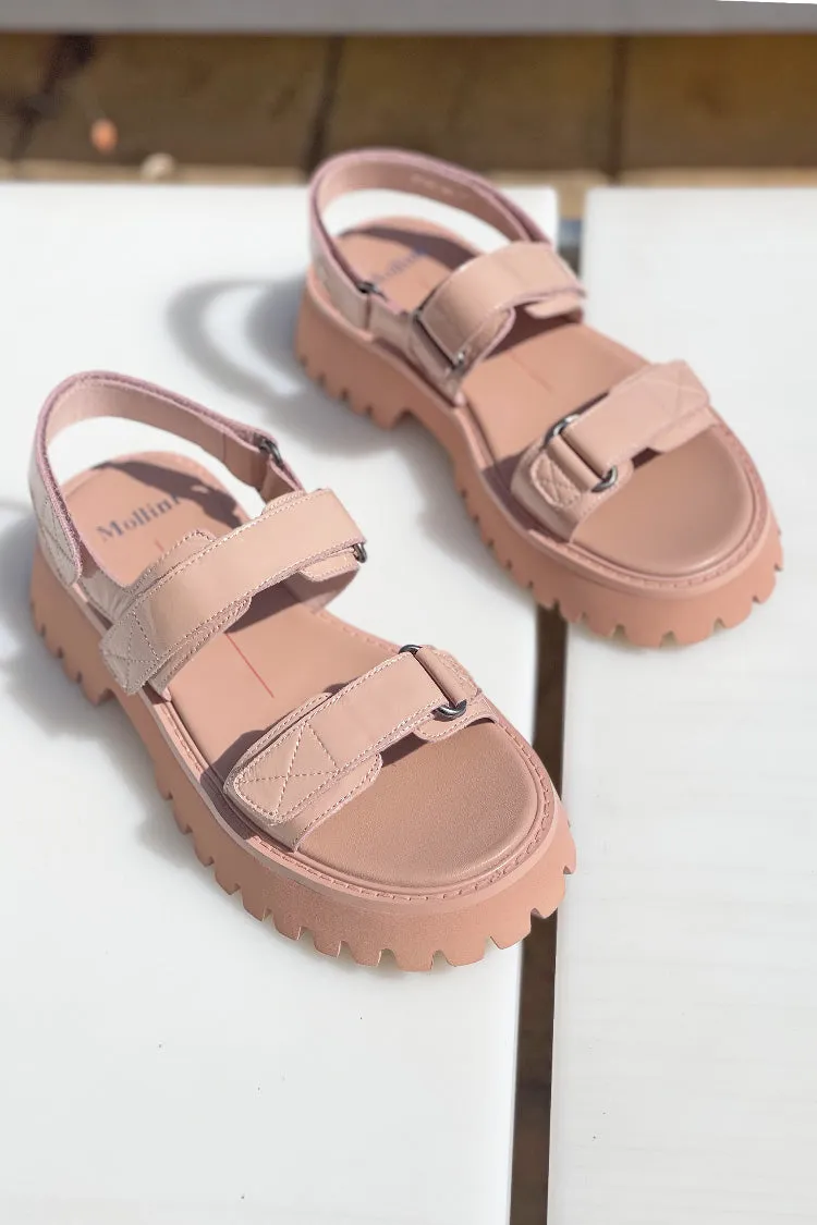 Start Patent Leather Sandals in Nude | FINAL SALE