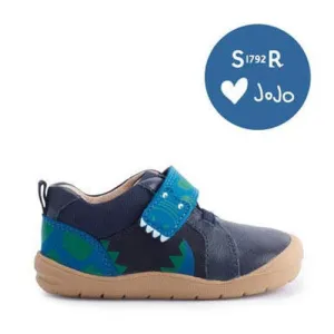 Start-Rite (JoJo) Companion 0815_9 Boys Navy Leather & Nubuck Touch Fastening Shoes