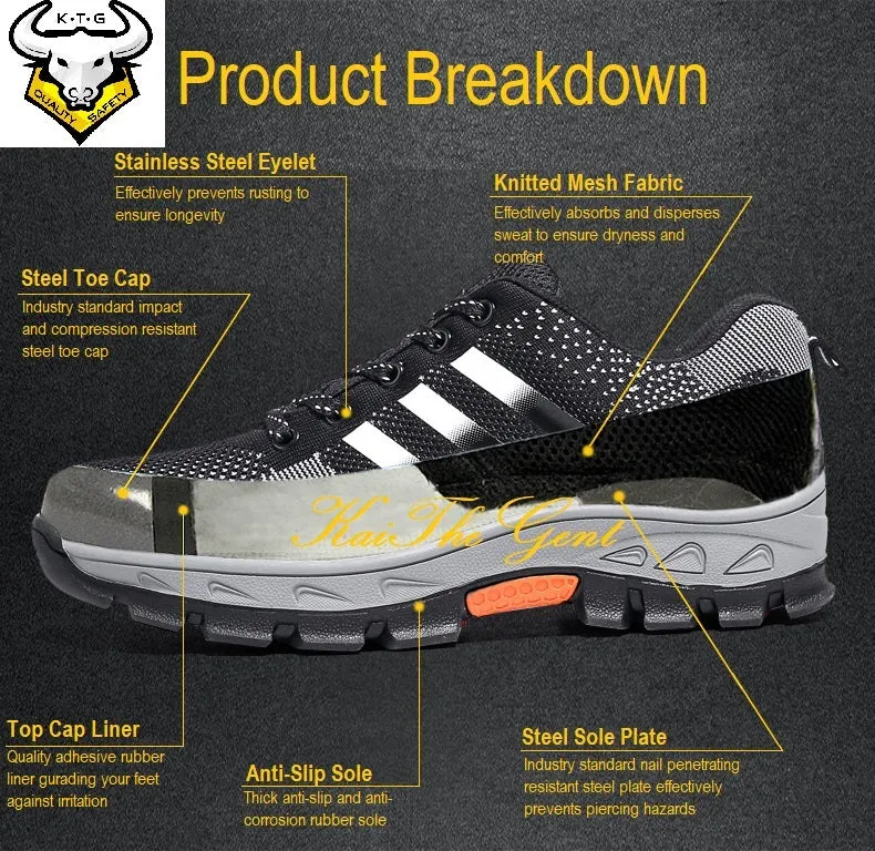 Steel Toe Sports Safety Shoes - Model SS15 (Option 1)